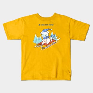 Go with the snow Kids T-Shirt